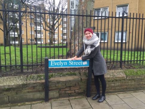 Our AirBNB was next to a street called 'Evelyn street' - MY NAME!